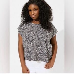 Torrid Island Dolman Silk Top